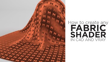 How to create a Fabric Shader in Vray and Cinema 4D