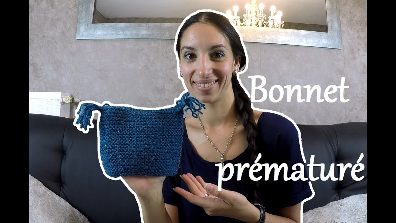 Bébé prématuré? je vous tricote un bonnet rigolo / Knit a premature baby cap