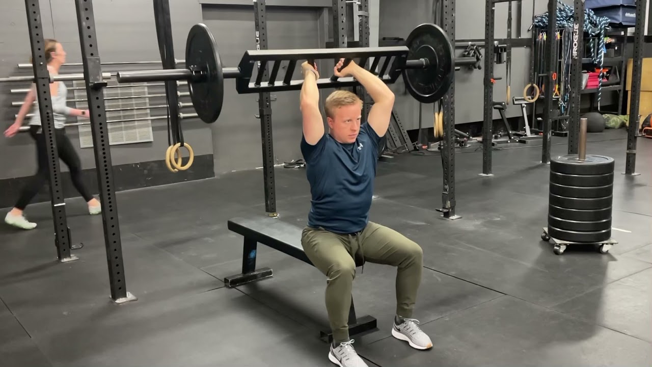 Swiss Bar Overhead Tricep Extensions YouTube