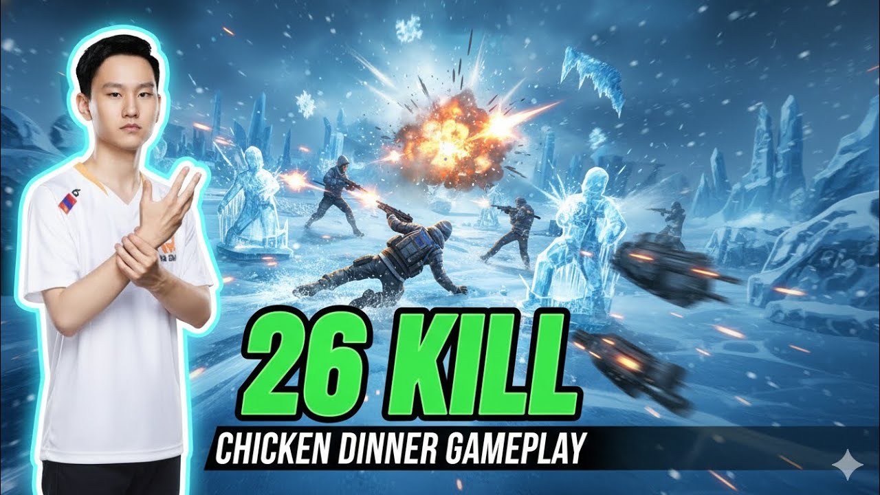 26 KILLS + ICE EVENT DOMINATION ❄️ PUBG Mobile Global TR Gameplay 