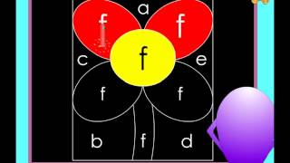 Kindergarten worksheets -  recognition of letter f