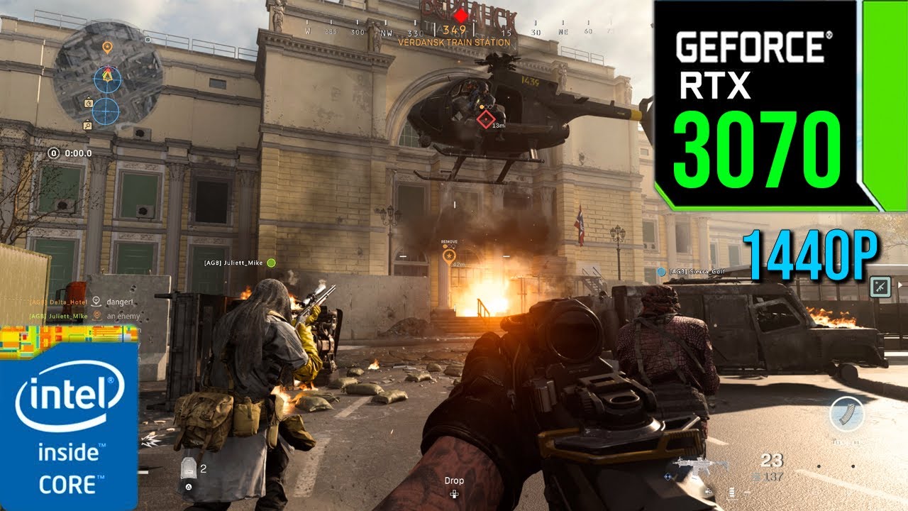 Call of Duty Warzone Battle Royale RTX 3070 ( 1440P Ray Tracing OFF