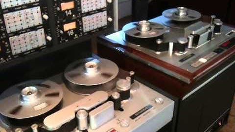 For all digital guys, analog heaven Studer A820 and Studer A80  in perfect sync with DAW