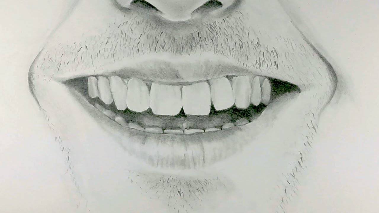 How to Draw a Smiling Mouth - YouTube.