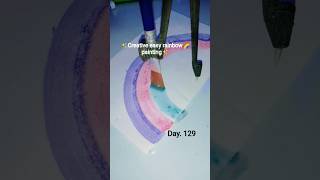 how to make a rainbow🌈 painting #diy #youtubeshorts #artshorts #viralart #viralshorts #viral #shorts