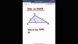 Höhe Im Dreieck Ärt