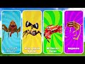 MONSTER BATTLE ⚔️ Pou Spider Monster, Siren Head Spider, McQueen Eater, Megahorn