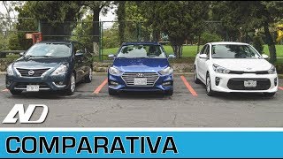 Hyundai Accent vs. Kia Rio vs. Nissan Versa - Comparativa (AD) Kia Forte Vs Hyundai Accent
