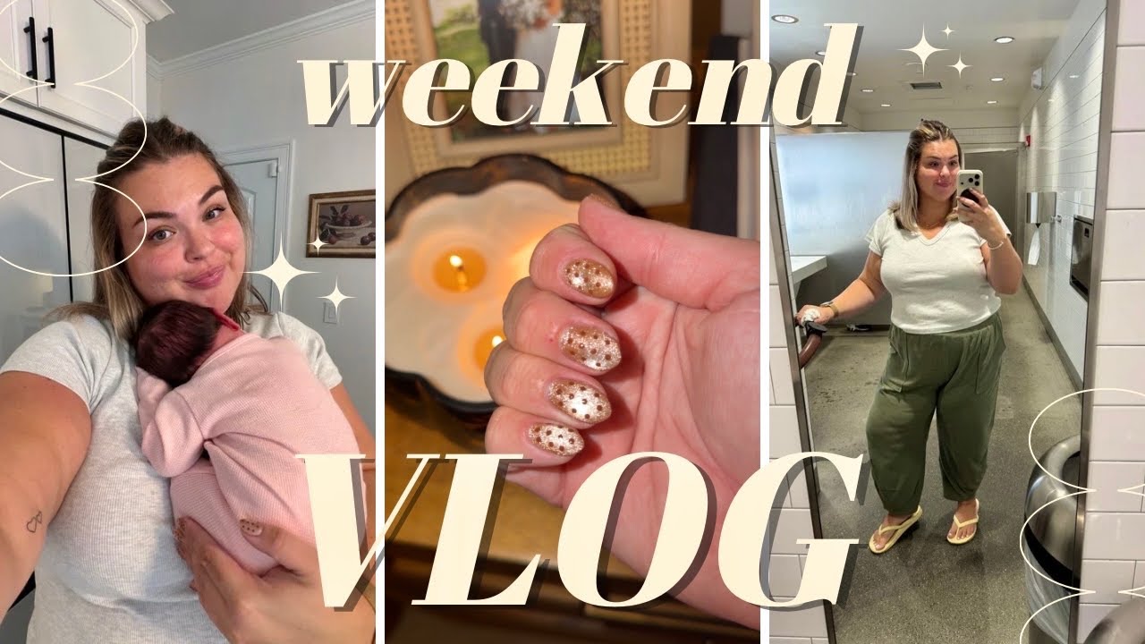 postpartum hormones, walmart shopping, fall manicure, DIY keepsake craft