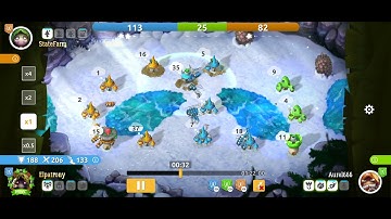 Mushroom wars 2 being in the middle is nice you can attack everyone 😀 1v1v1