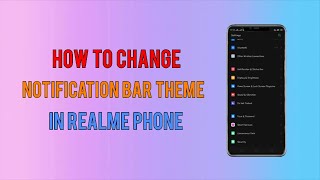 How To Change Notification Bar And All App Theme In Realme Phones 🔥🔥 screenshot 4