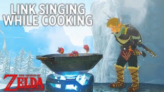 Link Hums Zelda Songs While Cooking - Zelda: Tears of the Kingdom 