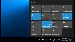 How can notification and action settings be changed in Windows 10? Turn Off All Notifications.