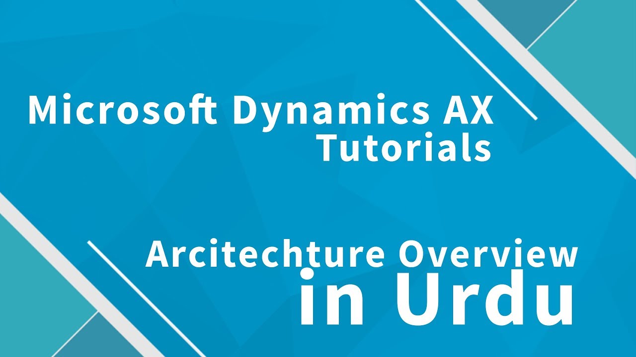 Microsoft Dynamics  AX Architecture