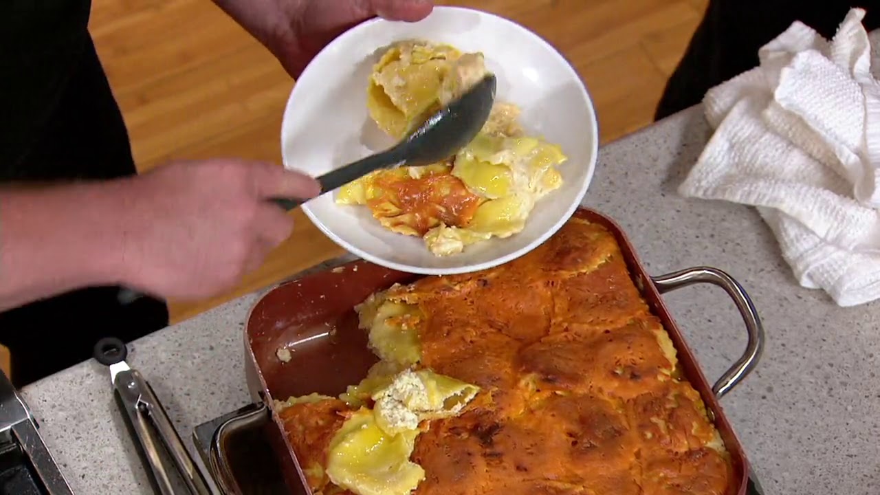 Copper Chef 11" Chicken Fryer with Glass Lid and Accessories on QVC