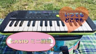 【ままのポケット】お出掛けに持っていこう！CASIOミニキーボード（32ミニ鍵盤）SA-46