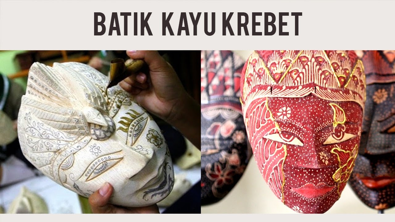  Kerajinan Batik  Kayu Krebet Bantul YouTube