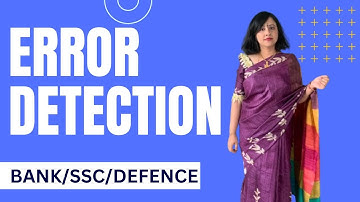 ERROR DETECTION for Bank/SSC/Defence| Important Grammar Rules| English by Anwesha