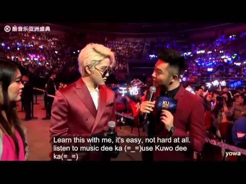 Mike learned Chinese at Ku Music Asian Awards