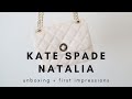 Kate Spade Natalia unboxing white parchment bag | helloitsmaj