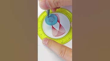 What does this pattern resemble? Magic Ruler Small ruler #spirograph #spirographdrawing #shorts