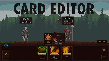 Card Editor (self made) for a slay the spire inspired game | Unity