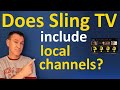 Does Sling TV have local channels? What does Sling include (and not include)?