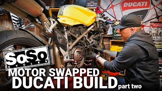 SoSo Ducati 916 Build Part 2: Will the 1098 Run?