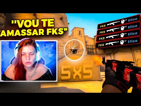 desafiei o time dessa STREAMER pra um 5x5! (esse foi o resultado...)