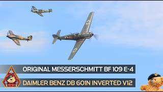 A SOLE ORIGINAL GENUINE LUFTWAFFE MESSERSCHMITT Bf 109 E-4 • DAIMLER-BENZ DB 601N INVERTED V12