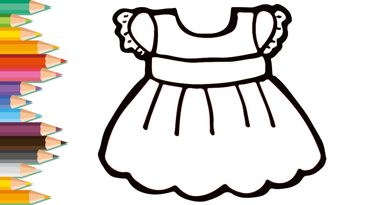 Baby Dress Sketch Stock Illustration  Download Image Now  Arts Culture  and Entertainment Autumn Backgrounds  iStock