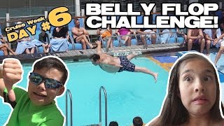 BELLY FLOP CHALLENGE!!!  Rock Wall, BINGO, Ice Skating, Pets & Sea! [CRUISE WEEK DAY 6]