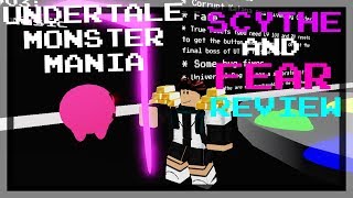 SCYTHE and FEAR Review - Undertale Monster Mania: FINAL UPDATE!!! ( Roblox )