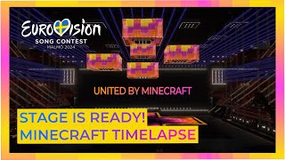 Eurovision 2024 stage | Minecraft Timelapse