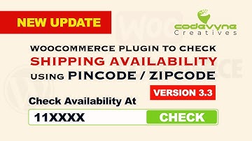 New Update with Version 3.3 | Check Pincode/Zipcode for Shipping Availability | WooCommerce Plugin