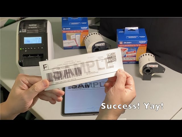 Ebay Shipping Label via QL820NWB - YouTube