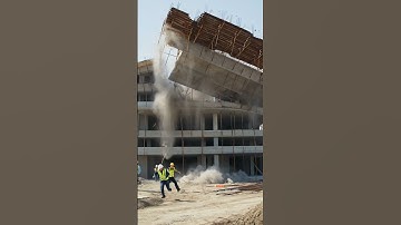 Bomb 💣 blast 💥 in building 🏢 construction 👷🚜 | #shorts