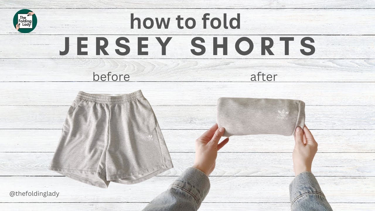 How to fold jersey shorts, how to fold gym shorts