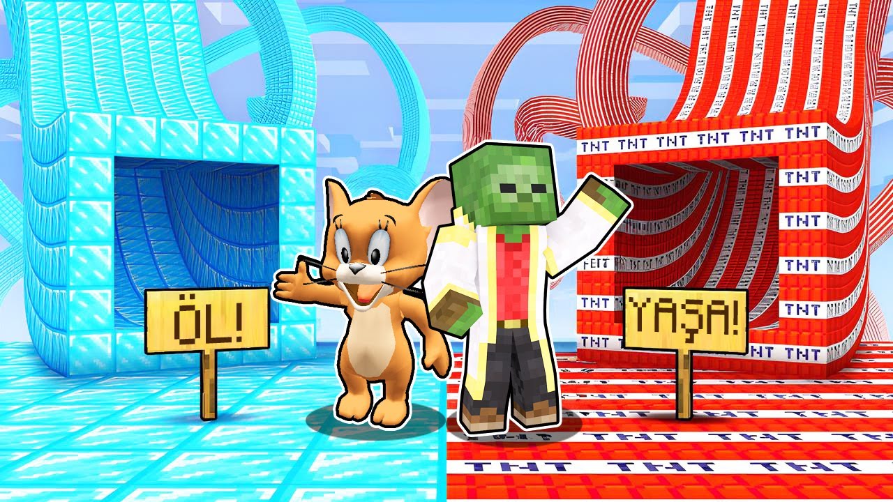 Yanlış YAŞAM vs ÖLÜM Tünelini Seçersen ÖLÜRSÜN! 😱 - Minecraft