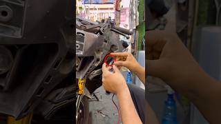 Ring light installation R15 eye😱Yamaha R15 V4 #shorts
