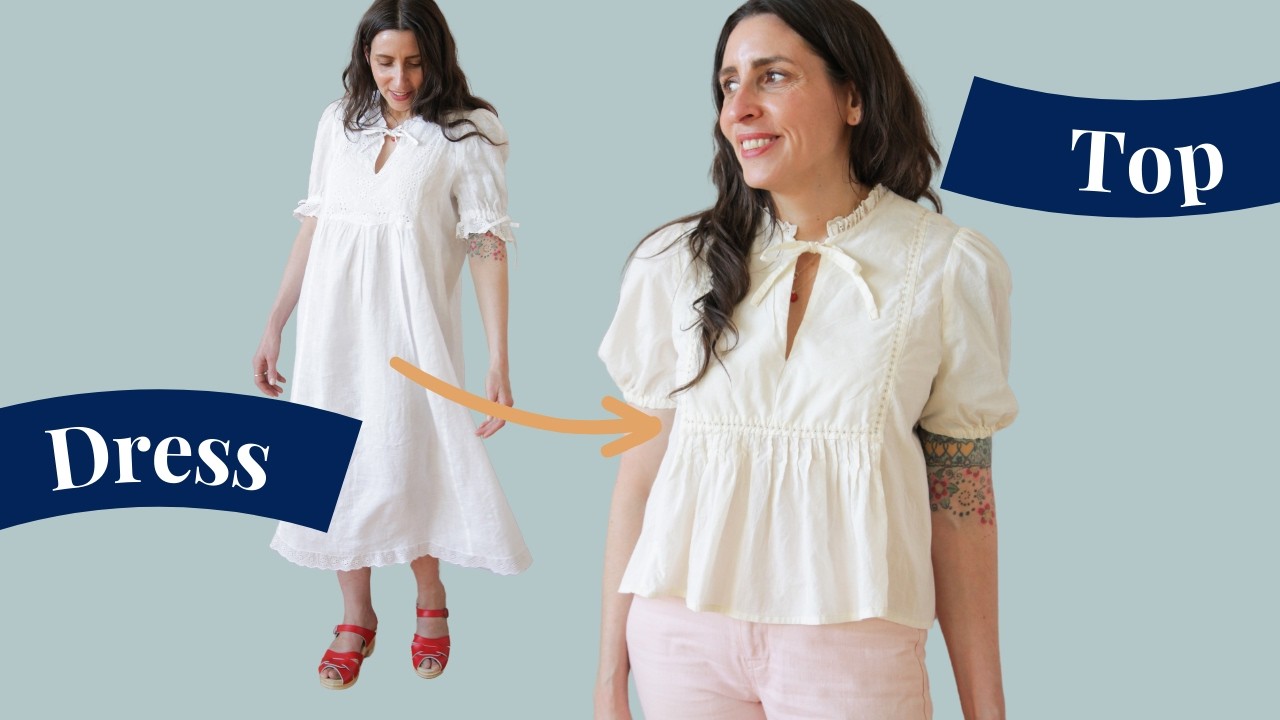 How to Turn Any Dress Pattern into a Top