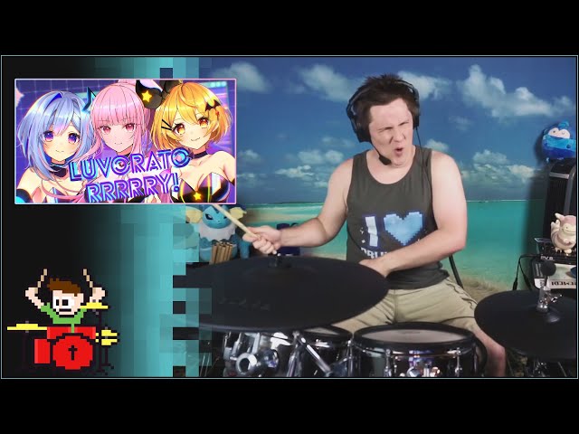 「LUVORATORRRRRY!」夜空メル＆天音かなた＆Mori Calliope Cover On Drums! class=