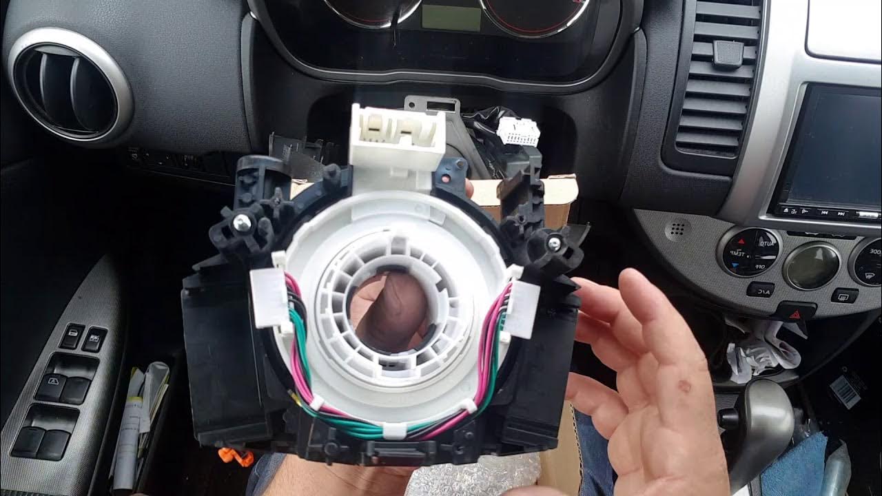 clock spring replacement for nissan note - YouTube