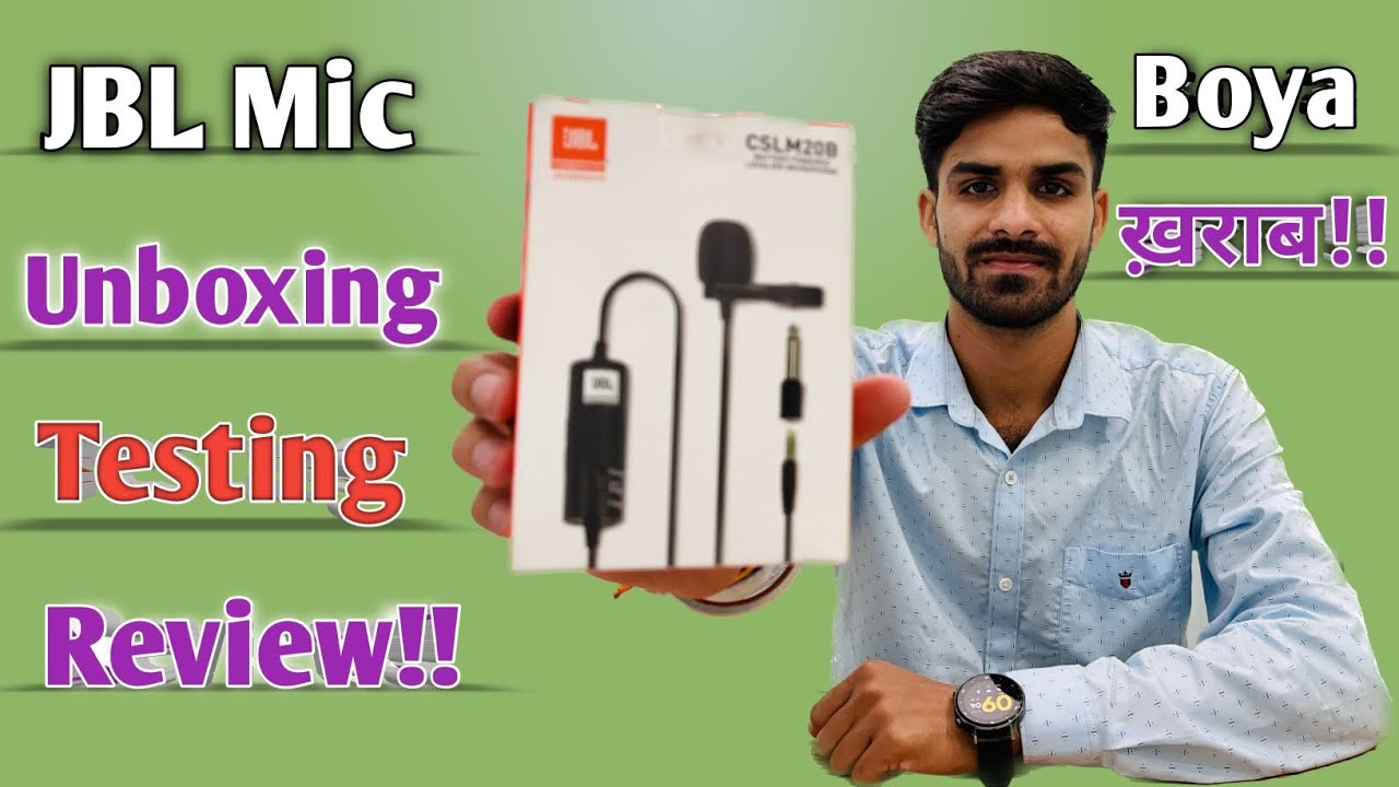JBL Mic CSLM20B Unboxing🔥🔥 Comparison with Boya Mic Review Testing for Smartphone