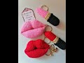 💋💄🥰llaveros de💋💄🥰 labios y labial tejidos a crochet 💋💄🥰