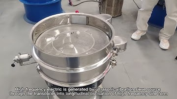 Details of circular vibration sieve with ultrasonic system