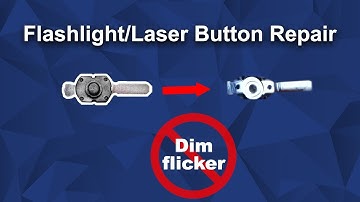 How to fix Flashlight / Laser button switches (Dim/Flickering self locking switch repair)