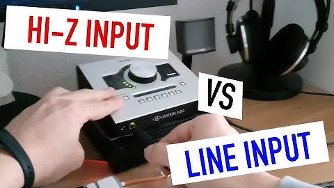 Hi-Z Input vs LINE Input Channel for Passive Guitar Pickups Impedance VERY IMPORTANT