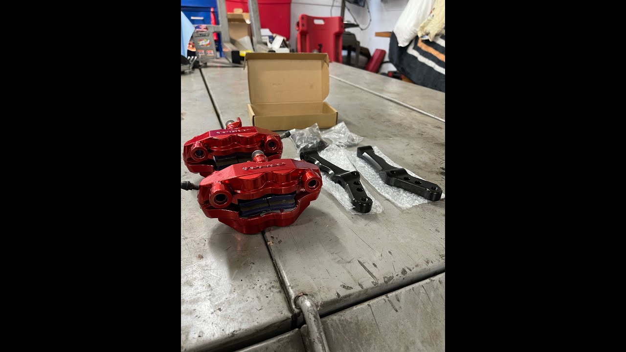 2014+ Harley touring/ bagger FULL INSTALL of tokico RADIAL CALIPERS ...