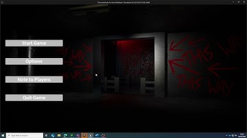 Unreal Engine Main Menu Test